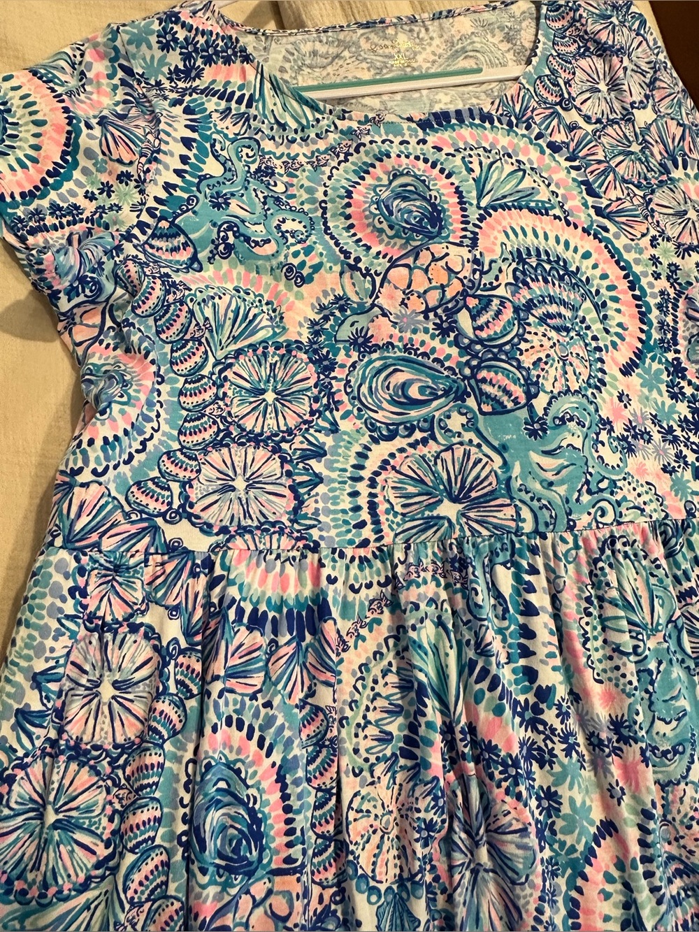 Lilly Pulitzer Blue Grotto Swing Dress XXL - Picture 3 of 6